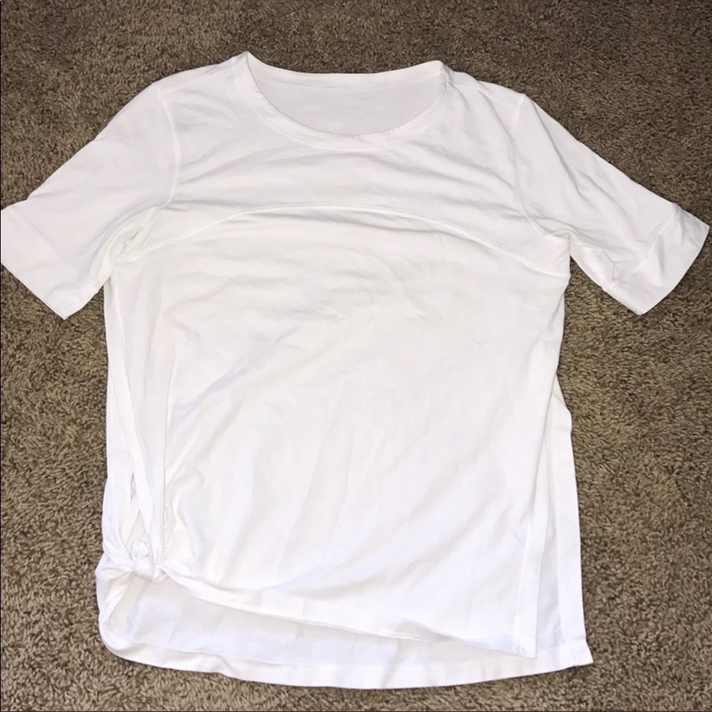 Lululemon White Tee Size 6